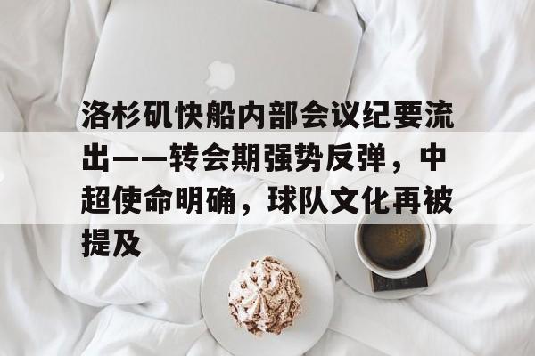 九游娱乐app官网-洛杉矶快船内部会议纪要流出——转会期强势反弹，中超使命明确，球队文化再被提及的简单介绍